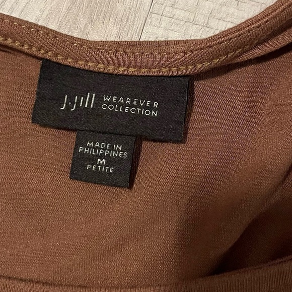 J. Jill wearever collection color block dress short sleeve Petite M - Picture 6 of 7